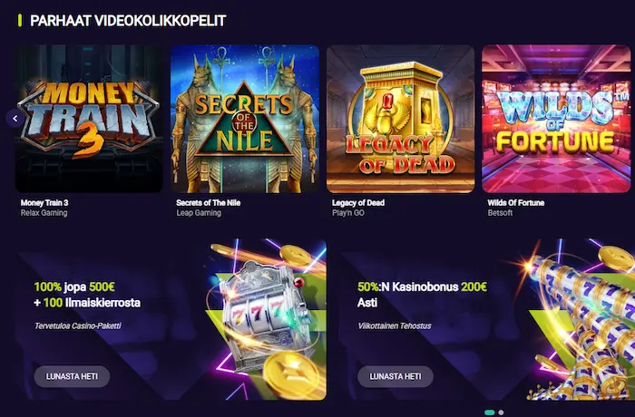 Spin Platinum Casino Pelit