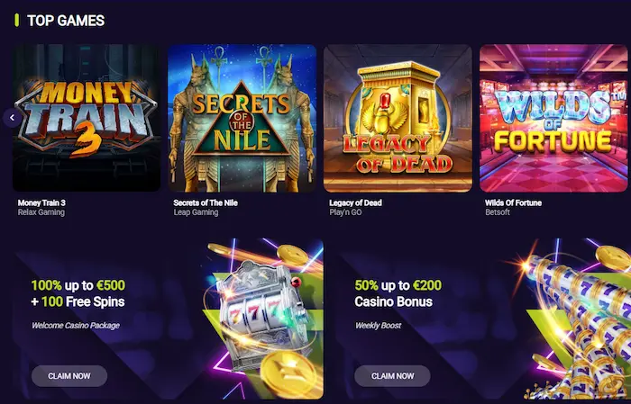 Spin Platinum Casino games