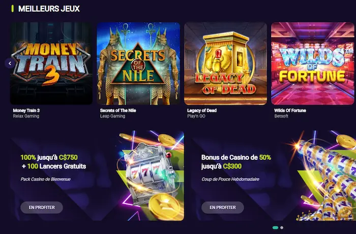 Spin Platinum Casino Jeux